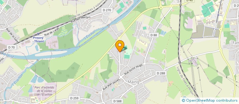 localisation de l'entreprise CLAIRE2C  MAING