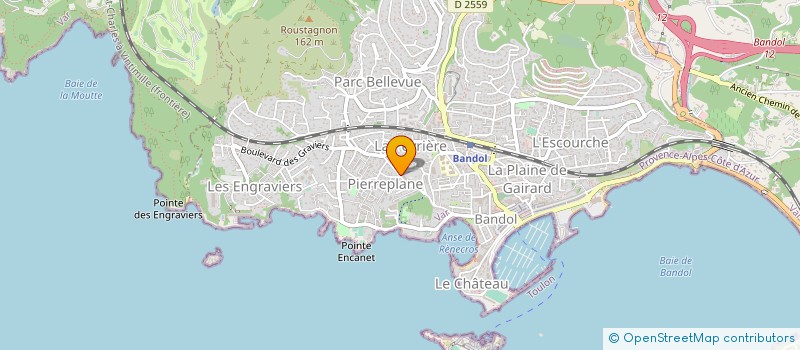 localisation de l'entreprise CLAIREFONT à BANDOL