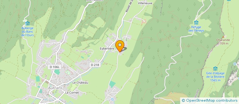 localisation de l'entreprise CLAIREFONTAINE  AUTRANS-MEAUDRE EN VERCORS