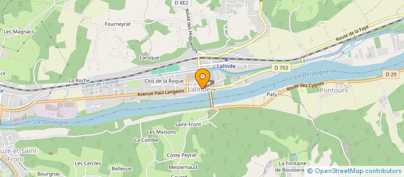 localisation de l'entreprise CLAIREMENT BON à LALINDE