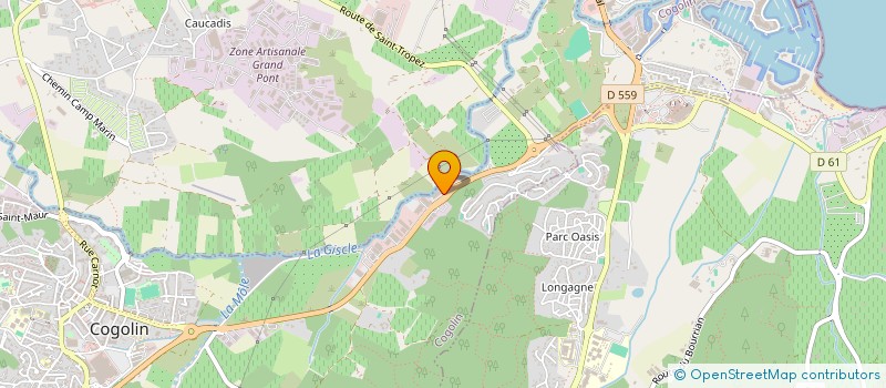 localisation de l'entreprise CLAIRENCE  COGOLIN