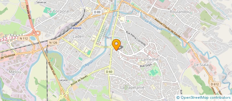 localisation de l'entreprise CLAIRETTE  CASTRES