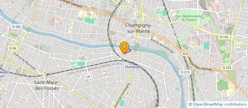 localisation de l'entreprise CLAIREV à ST MAUR DES FOSSES