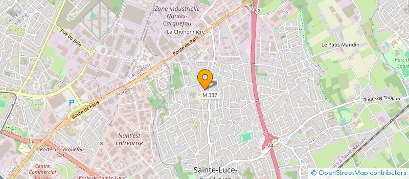 localisation de l'entreprise CLAIREVA  SAINTE-LUCE-SUR-LOIRE