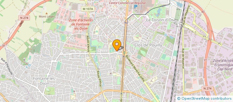 localisation de l'entreprise CLAIRGIPS à DIJON