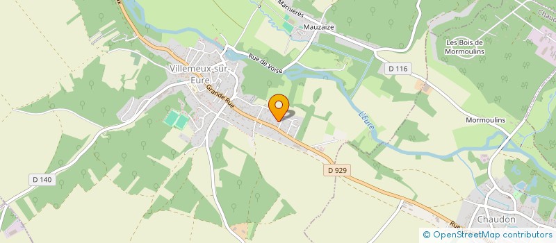 localisation de l'entreprise CLAIRICIA à VILLEMEUX-SUR-EURE