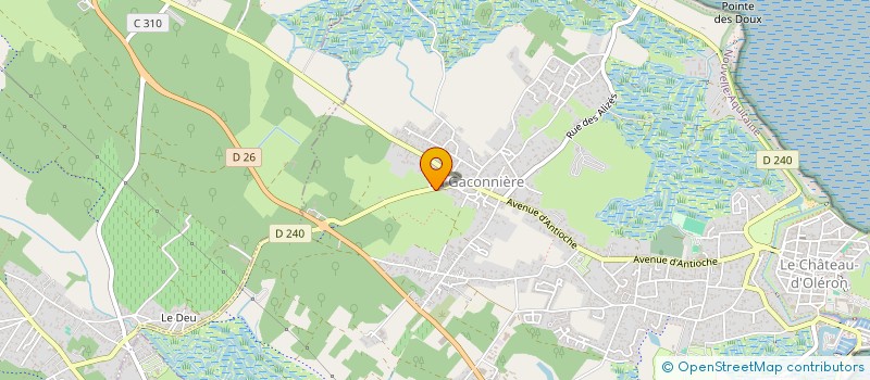 localisation de l'entreprise CLAIRIERE  LE CHATEAU-D'OLERON