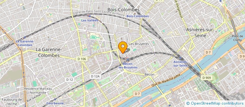 localisation de l'entreprise CLAIRIM à ASNIERES-SUR-SEINE