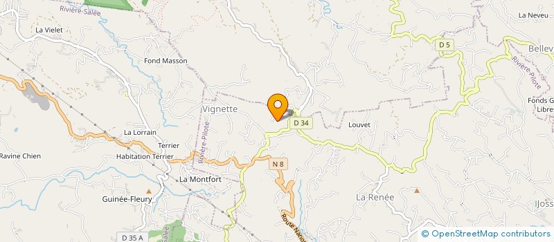 localisation de l'entreprise CLAIRIMMO  RIVIERE-PILOTE