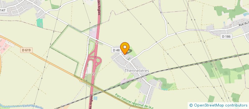 localisation de l'entreprise CLAIRIMMO  THENNELIERES