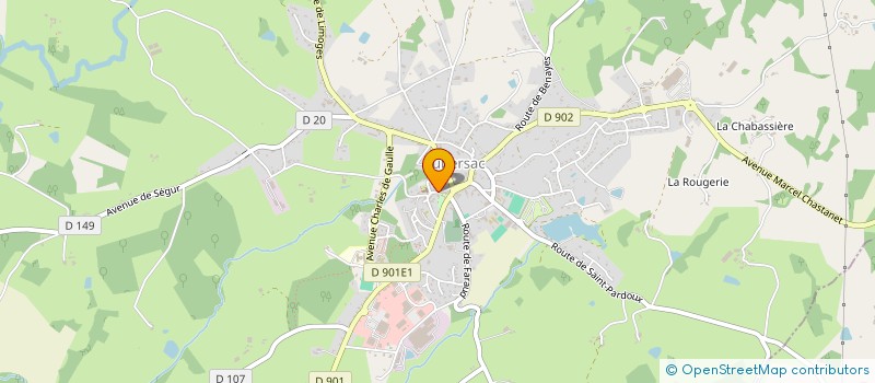 localisation de l'entreprise CLAIRMAR  LUBERSAC