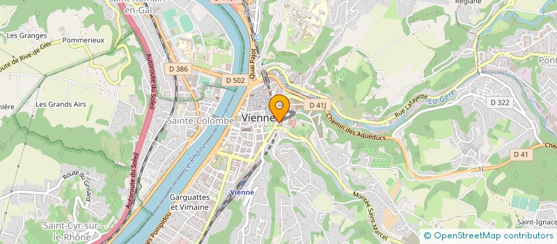 localisation de l'entreprise CLAIRNET à VIENNE