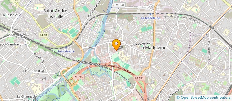 localisation de l'entreprise CLAIRNET à LA MADELEINE