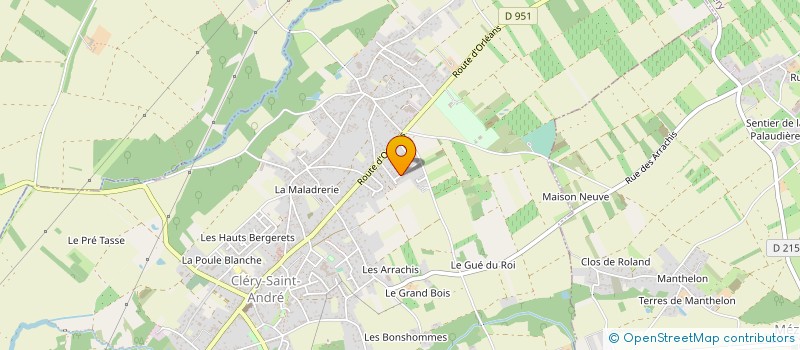 localisation de l'entreprise CLAIRNI à CLERY-SAINT-ANDRE