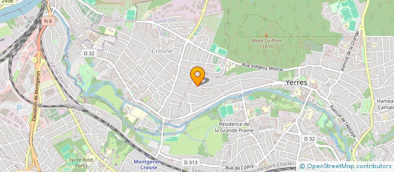 localisation de l'entreprise CLAIROME  YERRES