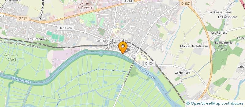 localisation de l'entreprise CLAIRSTAC  TONNAY-CHARENTE