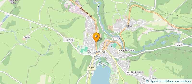 localisation de l'entreprise CLAIRV DE BONMARTIN  CLAIRVAUX-LES-LACS