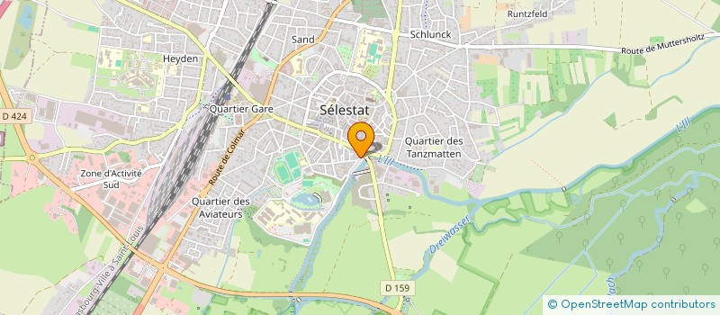 localisation de l'entreprise CLAIRVIE à SELESTAT