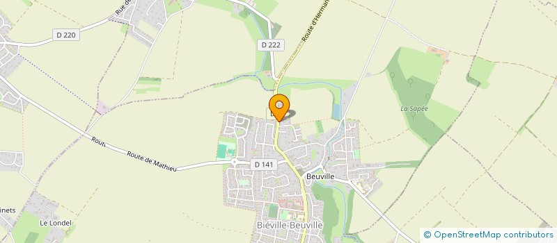 localisation de l'entreprise CLAISDELOBEL  BIEVILLE-BEUVILLE