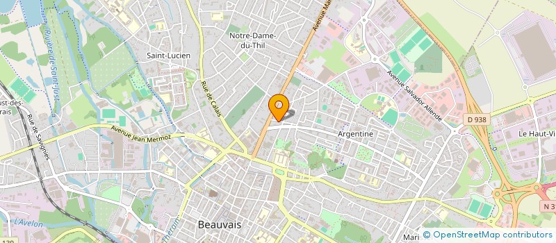 localisation de l'entreprise CLAISOLAU  BEAUVAIS