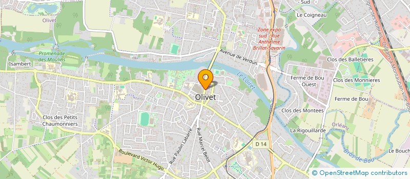localisation de l'entreprise CLAISSE ET FILS à OLIVET