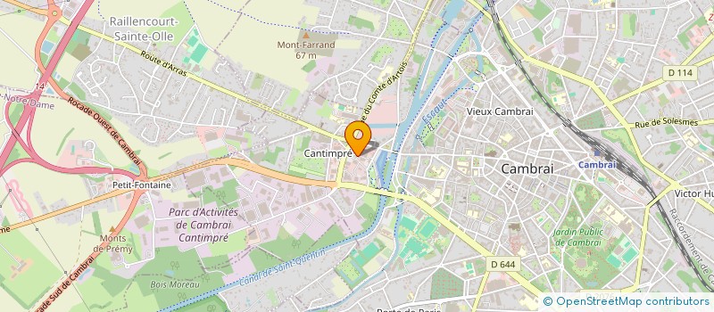 localisation de l'entreprise CLAISSE INSTALLATIONS à CAMBRAI