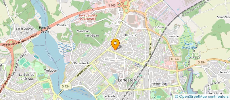 localisation de l'entreprise CLAISSE LE FRANC  LANESTER