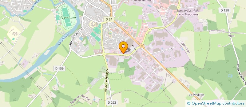 localisation de l'entreprise CLAISSE RAIL  SABLE-SUR-SARTHE