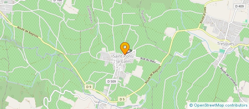 localisation de l'entreprise CLAIVIE  SAINT-PONS-LA-CALM