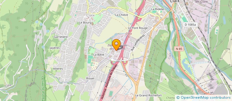 localisation de l'entreprise CLAIX ELECTRICITE DOMOTIQUE  CLAIX