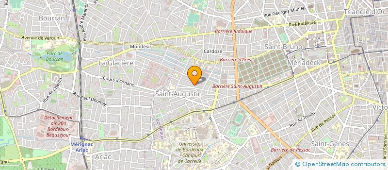 localisation de l'entreprise CLAJUNIMAX à BORDEAUX