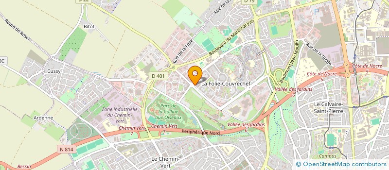 localisation de l'entreprise CLAKAT FIBRE à CAEN