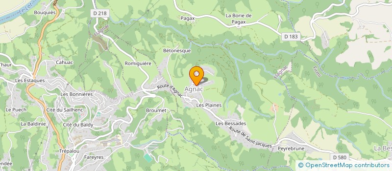 localisation de l'entreprise CLAKO à FLAGNAC
