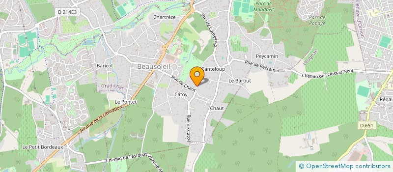 localisation de l'entreprise CLALI  GRADIGNAN