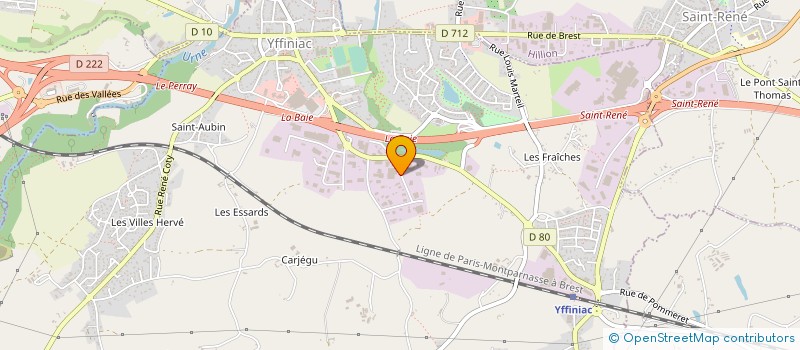 localisation de l'entreprise CLALIA  YFFINIAC