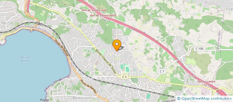 localisation de l'entreprise CLALIE à SANARY-SUR-MER