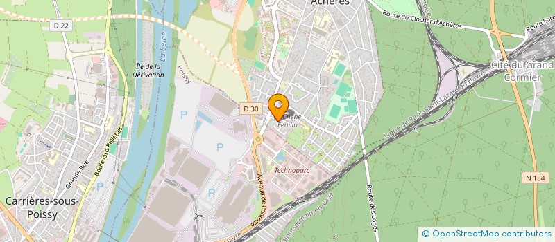 localisation de l'entreprise CLALINE  ACHERES