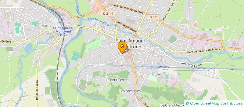 localisation de l'entreprise CLAM  SAINT-AMAND-MONTROND