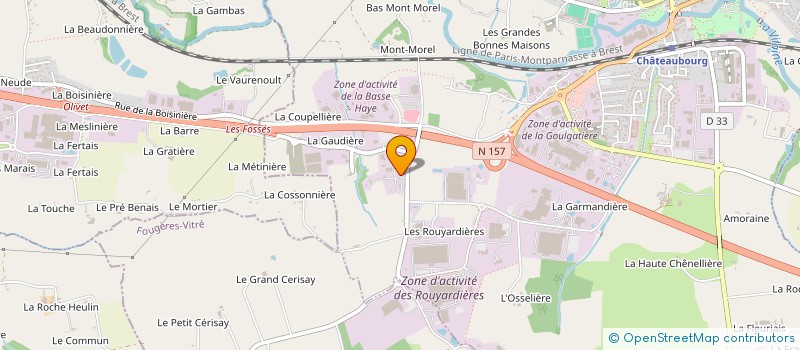 localisation de l'entreprise CLAM  CHATEAUBOURG