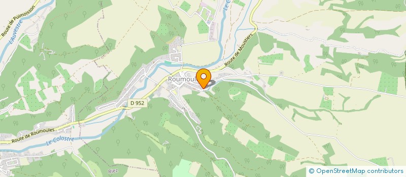 localisation de l'entreprise CLAM  ROUMOULES