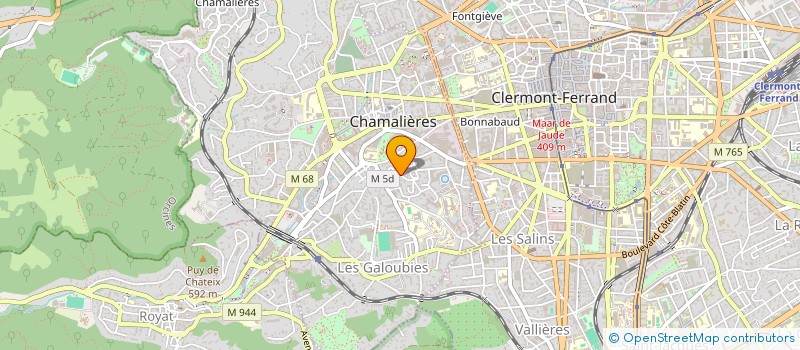 localisation de l'entreprise CLAM  CHAMALIERES