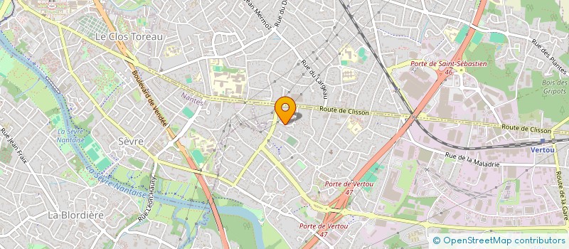 localisation de l'entreprise CLAM  VERTOU