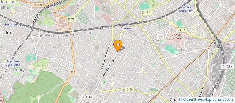 localisation de l'entreprise CLAM'ART DENTAIRE à CLAMART