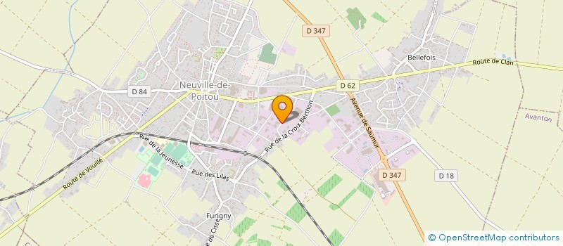 localisation de l'entreprise CLAM&CIE à NEUVILLE-DE-POITOU