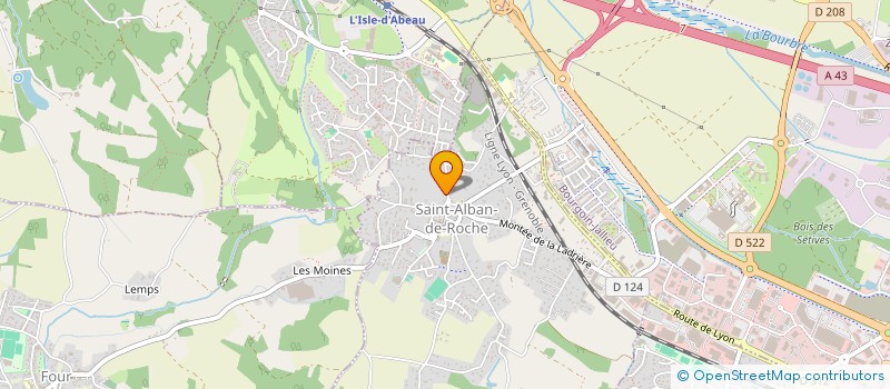 localisation de l'entreprise CLAM IMMOBILIER  SAINT-ALBAN-DE-ROCHE