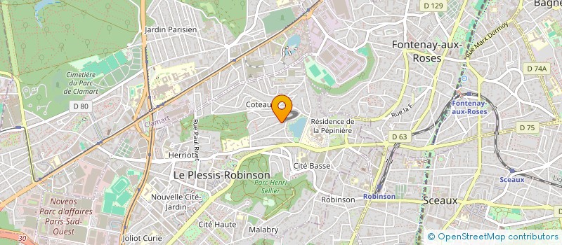 localisation de l'entreprise CLAM'VETEMENTS à LE PLESSIS-ROBINSON