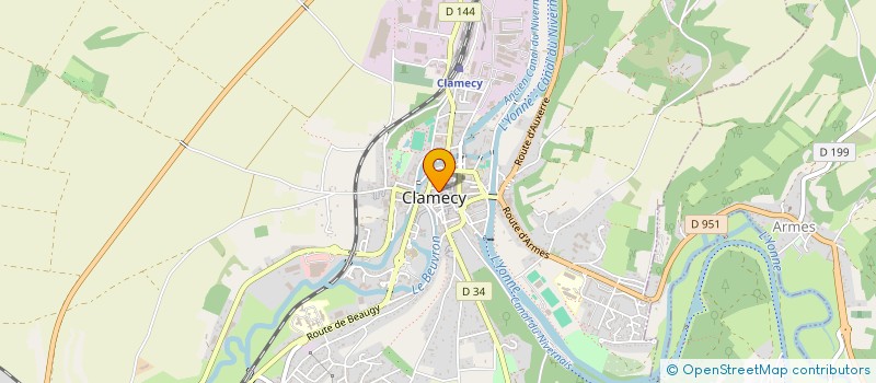 localisation de l'entreprise CLAM-VY.COM à CLAMECY