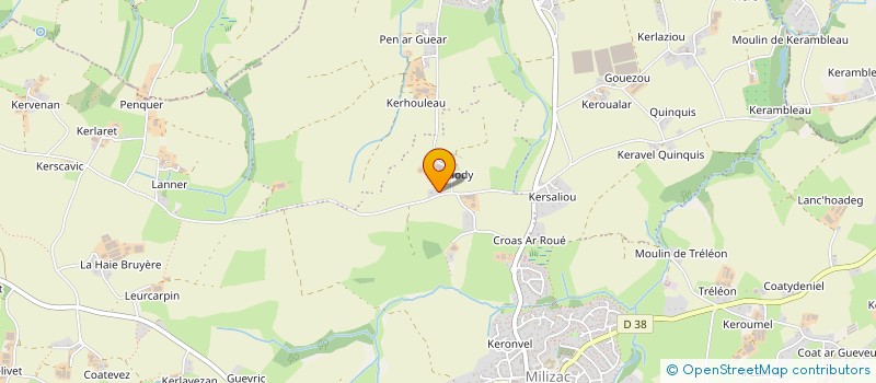 localisation de l'entreprise CLAMA  MILIZAC-GUIPRONVEL