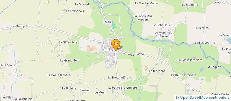 localisation de l'entreprise CLAMA D'ESSE à ESSE