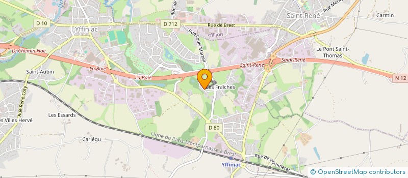 localisation de l'entreprise CLAMA D'HILLION  HILLION